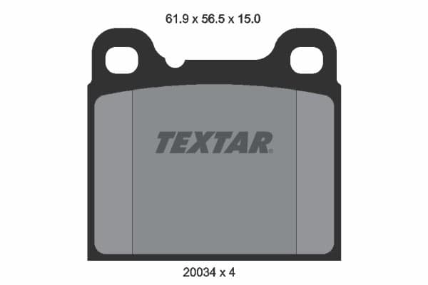 TEXTAR 2003402 Stabdžių kaladėlių komplektas