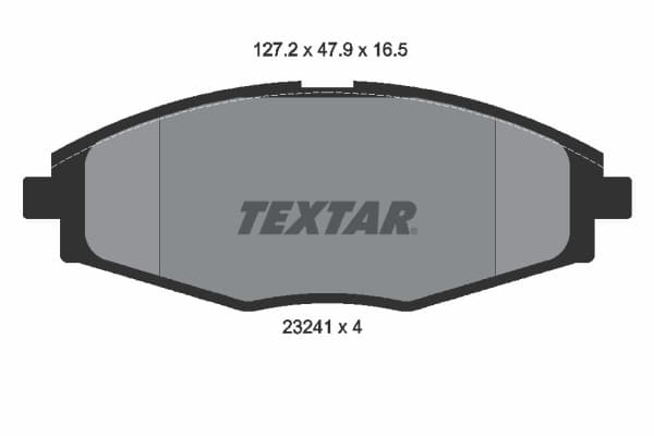 Stabdžių kaladėlių komplektas — TEXTAR 2324102