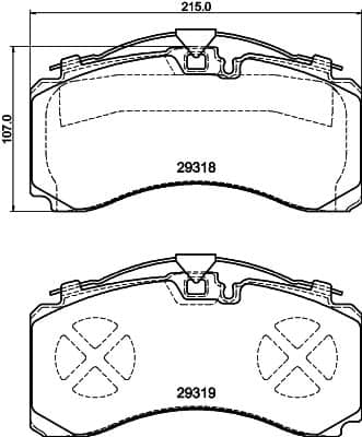 Brake pad set image