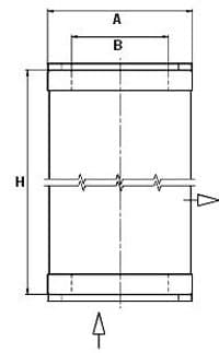 MANN-FILTER LE 3002 Filtras, suspausto oro įranga