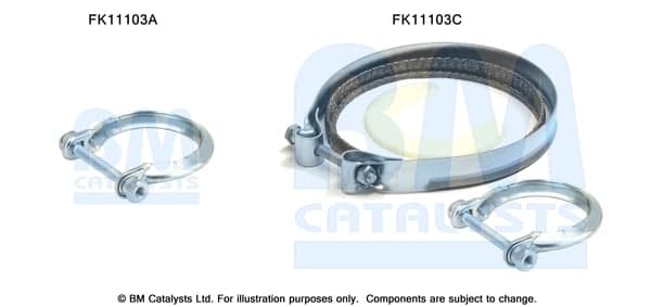BM CATALYSTS FK11103 Suodžių filtras montavimo komplektas