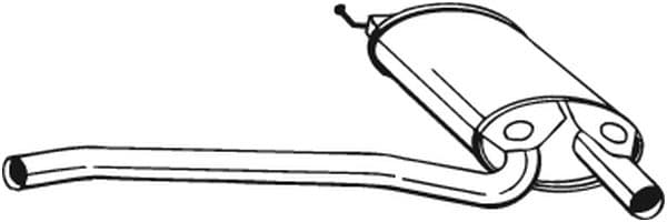 BOSAL 105-167 Vidurinis duslintuvas