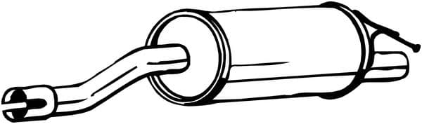 BOSAL 200-279 Galinis duslintuvas