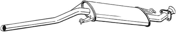 BOSAL 281-101 Vidurinis duslintuvas