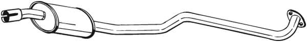 BOSAL 282-829 Vidurinis duslintuvas