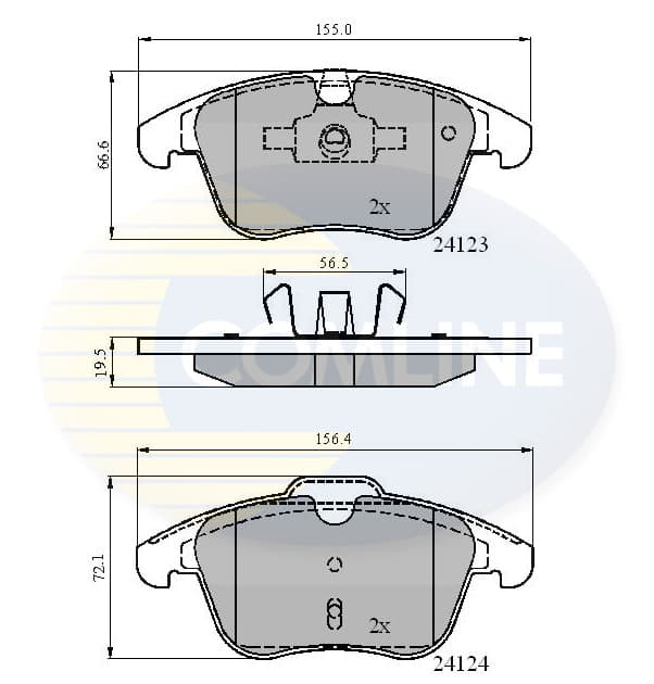 Brake pad set image