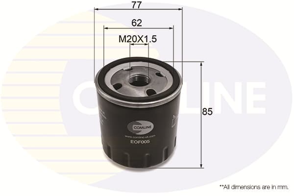COMLINE EOF005 Alyvos filtras