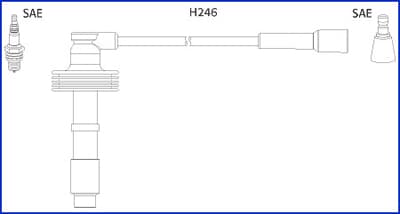 Uždegimo laidų komplektas — ASTEMO-HITACHI 134560