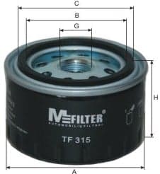 Alyvos filtras — MFILTER TF 315