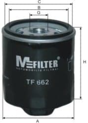 Alyvos filtras — MFILTER TF 662