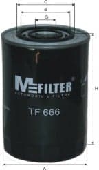 MFILTER Alyvos filtras
