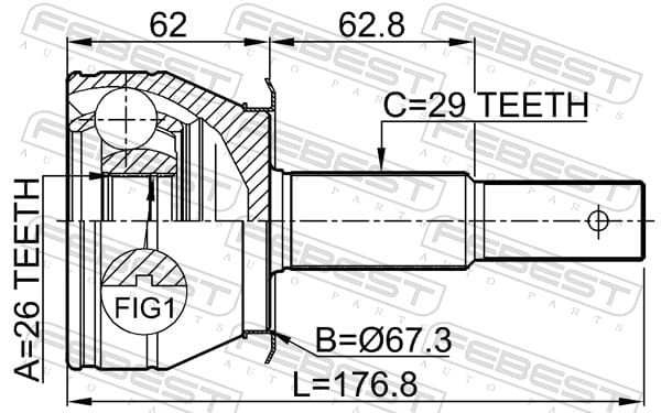 Joint set, drive shaft image