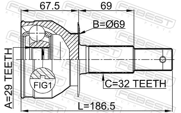 Joint set, drive shaft image