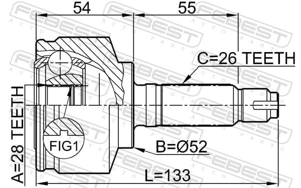 Joint set, drive shaft image