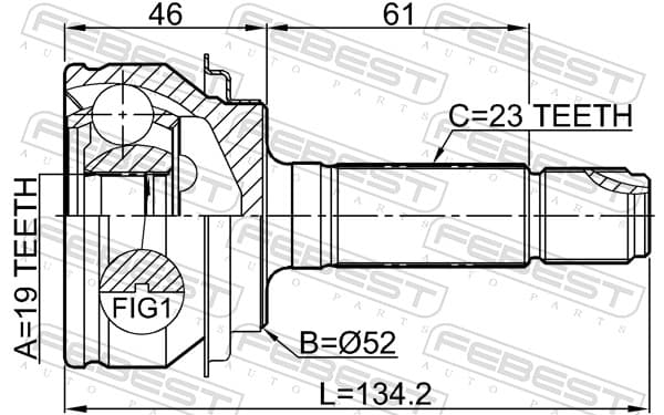 Joint set, drive shaft image