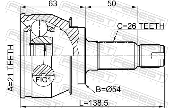 Joint set, drive shaft image