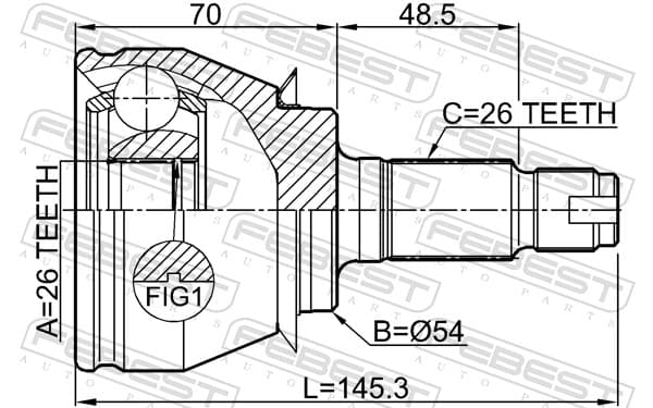 Joint set, drive shaft image