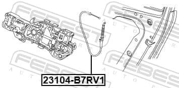 FEBEST 23104-B7RV1 Durų atlaisvinimas kabelis