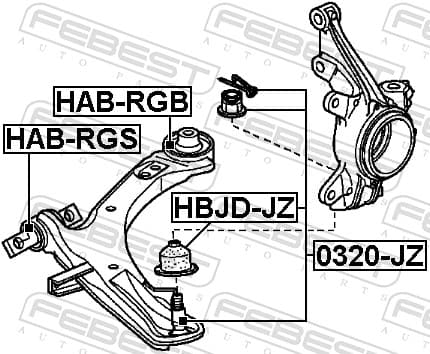 bushing, control/trailing arm image