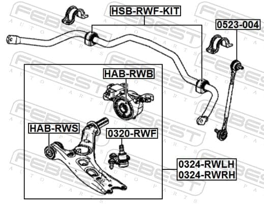 bushing, control/trailing arm image