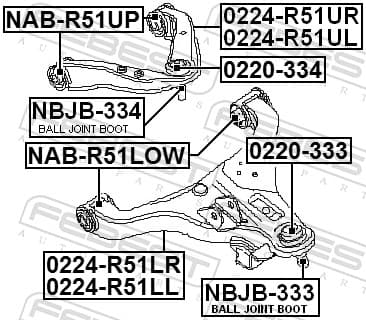 bushing, control/trailing arm image
