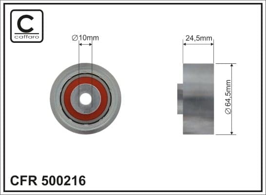 CAFFARO 500216 Paskirstymo diržo kreipiantysis skriemulys