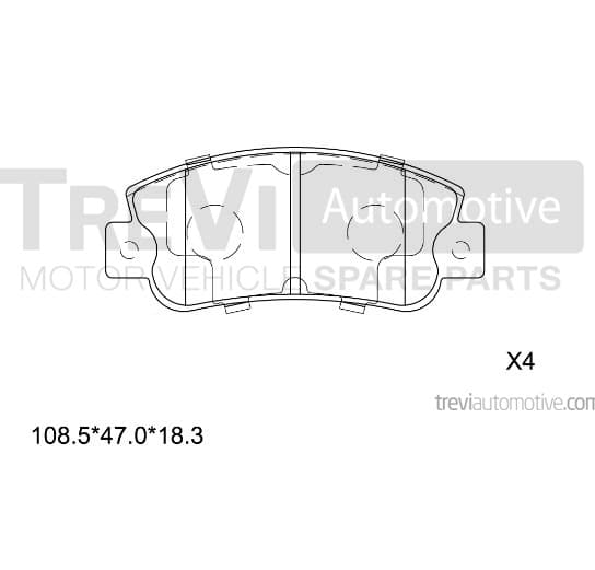 Brake pad set image
