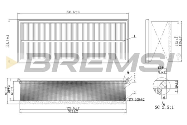BREMSI FA1237
