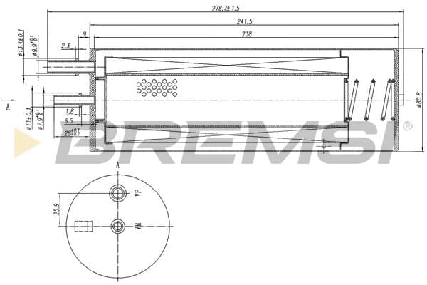 Kuro filtras — BREMSI FE0796