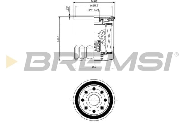 Alyvos filtras — BREMSI FL0026