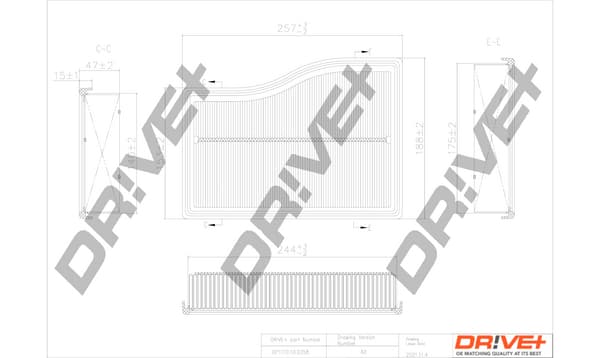 Oro filtras — Dr!ve+ DP1110.10.0358