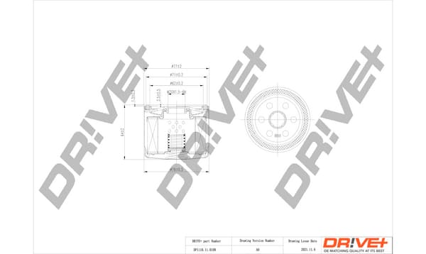 Alyvos filtras — Dr!ve+ DP1110.11.0109