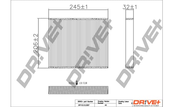 Salono filtras — Dr!ve+ DP1110.12.0397