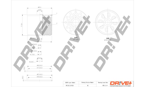 Kuro filtras — Dr!ve+ DP1110.13.0132