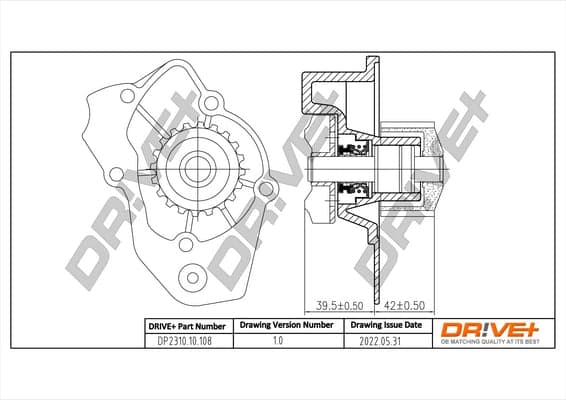 Vandens siurblys — Dr!ve+ DP2310.10.108