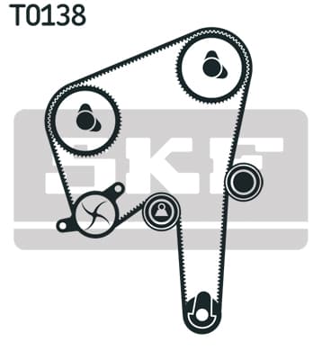 Paskirstymo diržo komplektas — SKF VKMA 06610