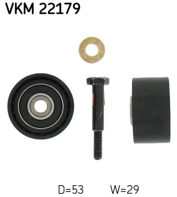 Paskirstymo diržo kreipiantysis skriemulys — SKF VKM 22179