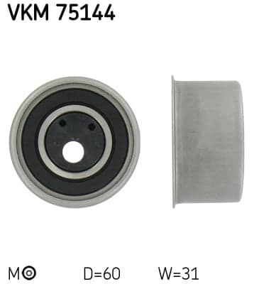 Paskirstymo diržo įtempėjo skriemulys — SKF VKM 75144
