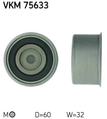Paskirstymo diržo įtempėjo skriemulys — SKF VKM 75633