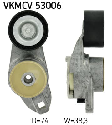 V formos rumbuoto diržo įtempiklis — SKF VKMCV 53006
