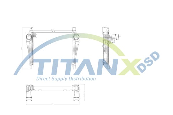 TitanX IX159006 Tarpinis oro aušintuvas