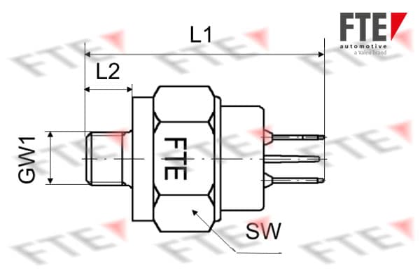 FTE 9910200 Stabdžių žibinto jungiklis