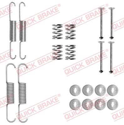 Priedų komplektas, stovėjimo stabdžių trinkelės — QUICK BRAKE 105-0880