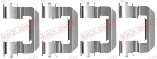 Diskinių stabdžių kaladėlių priedų komplektas — QUICK BRAKE 109-0014