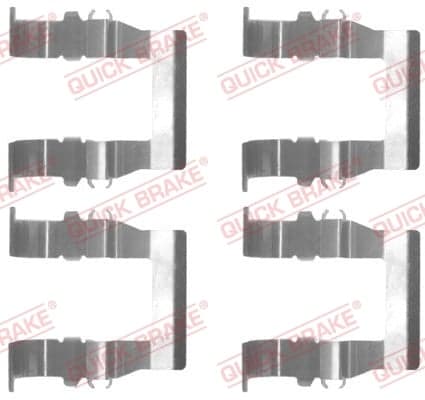 Diskinių stabdžių kaladėlių priedų komplektas — QUICK BRAKE 109-1194
