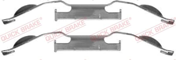 Diskinių stabdžių kaladėlių priedų komplektas — QUICK BRAKE 109-1221
