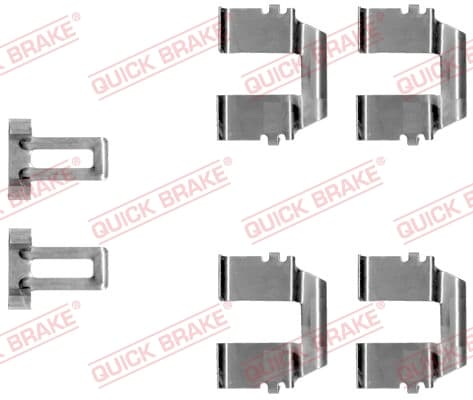 Diskinių stabdžių kaladėlių priedų komplektas — QUICK BRAKE 109-1233