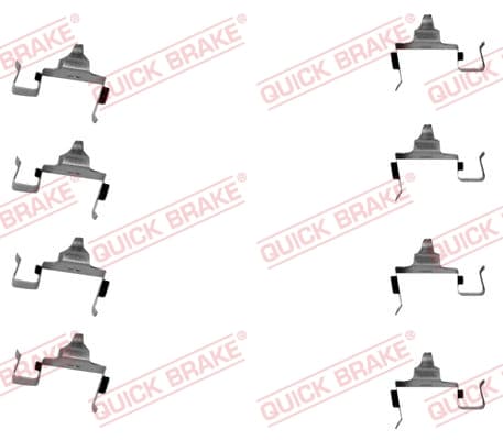 Diskinių stabdžių kaladėlių priedų komplektas — QUICK BRAKE 109-1697