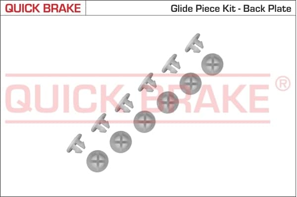 QUICK BRAKE 6859K Būgninių stabdžių kaladėlių priedų komplektas