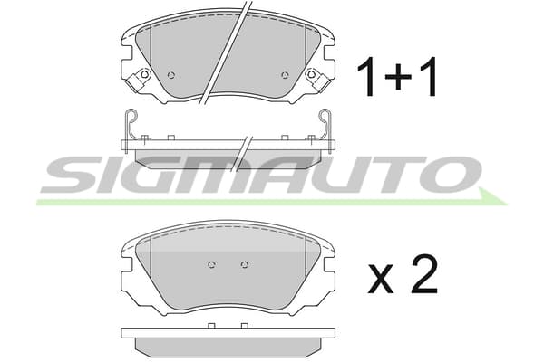 Brake pad set image